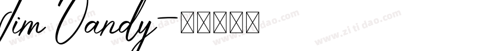 Jim Dandy字体转换